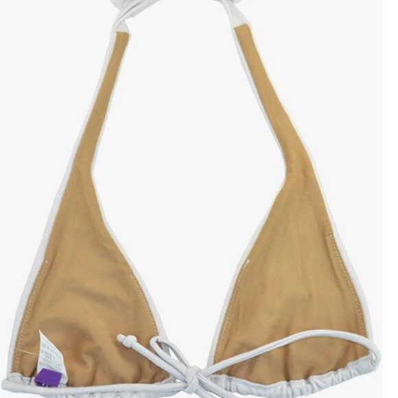 CIA MARITIMA Brazilian silver studded string bikini top M, NWT - Picture 2 of 3